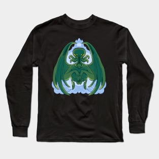 Cthulhu Emerges!!!! Long Sleeve T-Shirt